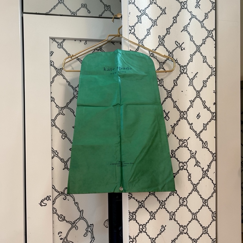 Auth. Kate spade emerald green garment bag